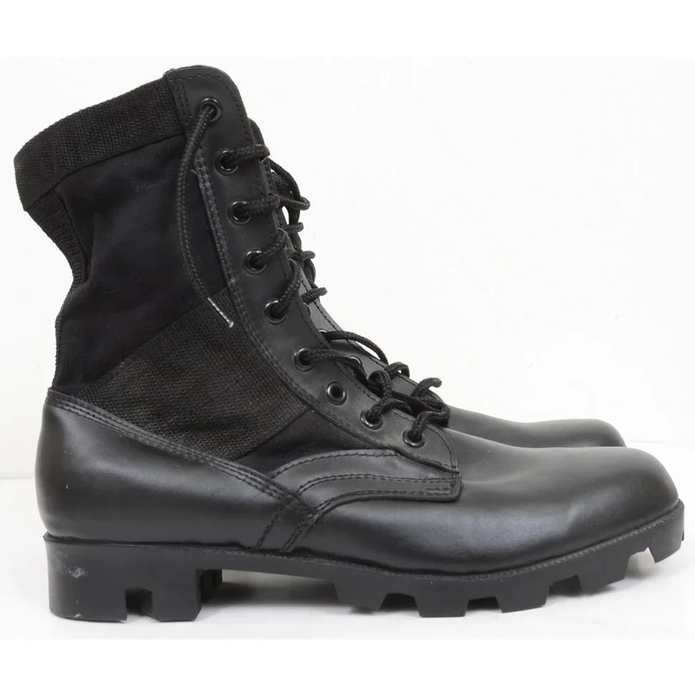 New Jungle Combat Boots Men's 12R Tactical Lace Up Military Work‎ Boots Vegan